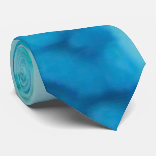 Blue Crush - Abstract Coastal Artwork  Krawatte (Gerollt)
