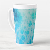 Blue Crush - Abstract Coastal Artwork  Milchtasse (Linke Ecke)