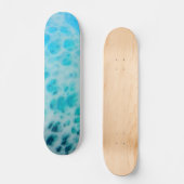Blue Crush - Abstract Coastal Artwork  Skateboard (Vorderseite)