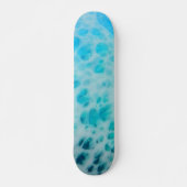 Blue Crush - Abstract Coastal Artwork  Skateboard (Vorne)