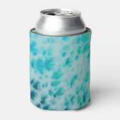 Blue Crush - Abstrakte Küstenkunst Dosenkühler (Kanne Vorderseite)