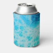 Blue Crush - Abstrakte Küstenkunst Dosenkühler (Kanne Rückseite)