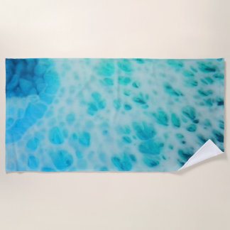 Blue Crush - Abstrakte Küstenkunst Strandtuch