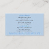 Blue Crutches Equipment Medical Senior Care Visitenkarte (Rückseite)