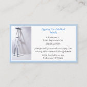 Blue Crutches Equipment Medical Senior Care Visitenkarte (Vorderseite)