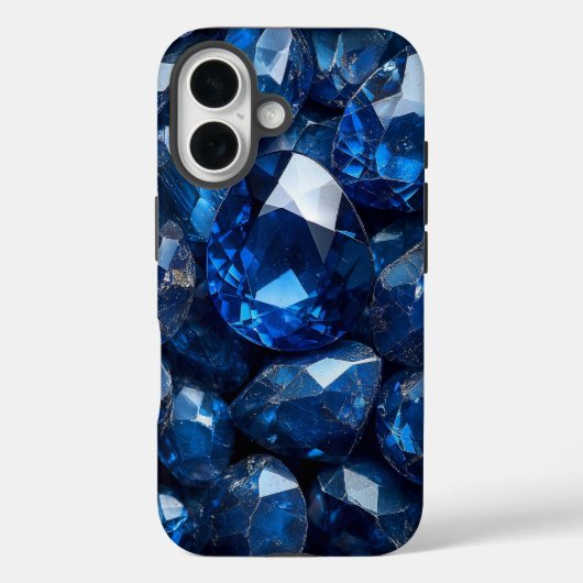 Blue Crystal Aesthetic Phone Case (Rückseite)
