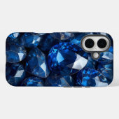Blue Crystal Aesthetic Phone Case (Rückseite (Horizontal))