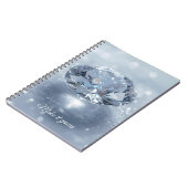 Blue Crystal Art Case - Personalisiert für Meaning Notizblock (Linke Seite)