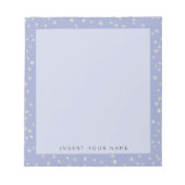 Blue Crystal Confetti Notepad 5.5" x 6" Notizblock (Vorderseite)