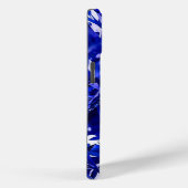 Blue Crystal Diamond Hearts Case-Mate iPhone Hülle (Rückseite / Rechts)