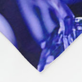 Blue Crystal Diamond Hearts Fleecedecke (Ecke)