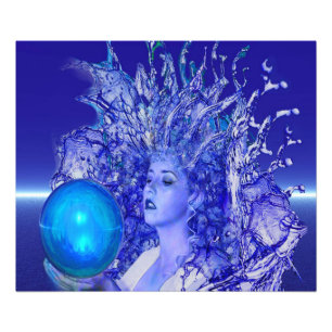 Blue Crystal Fotodruck