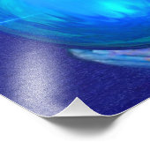 Blue Crystal Fotodruck (Ecke)