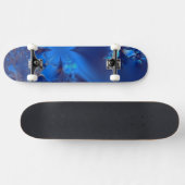 Blue Crystal Fraktal Skateboard (Horizontal)