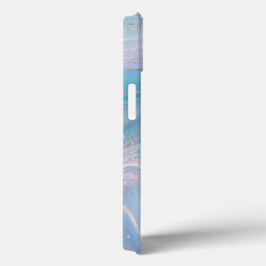 Blue Crystal Marble Iridescent Agate Case-Mate iPhone Hülle (Rückseite / Rechts)