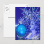 Blue Crystal Postkarte (Vorne/Hinten)