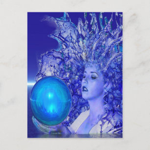Blue Crystal Postkarte