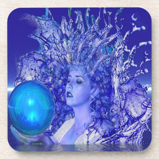 Blue Crystal Untersetzer (Vorderseite)