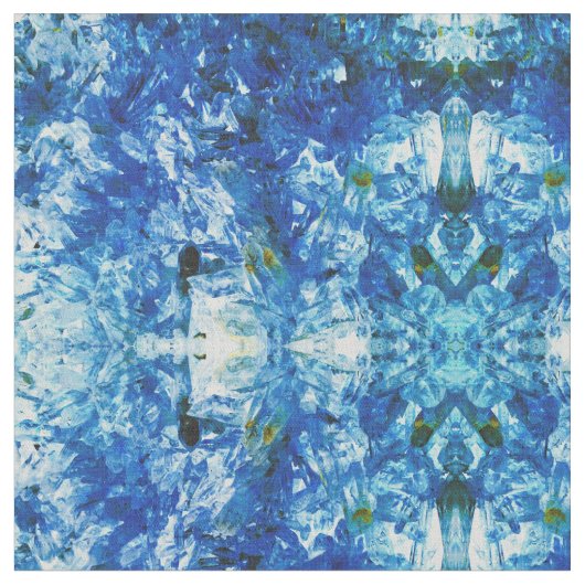 Blue Crystals Stoff (Nahaufnahme)