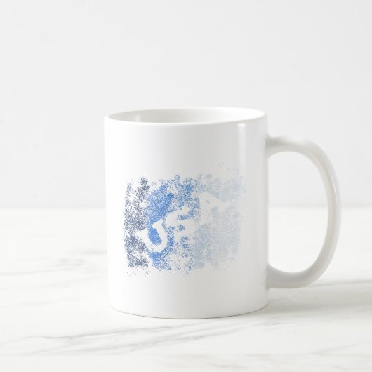 Blue Crystals USA Kaffeetasse (Rechts)