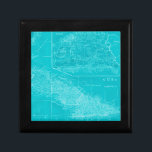 Blue Cuba Map Erinnerungskiste<br><div class="desc">Blue Cuba Map . Künstler: Vision Studio. Bild-ID: 146657Z.</div>