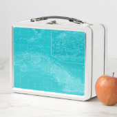 Blue Cuba Map Metall Lunch Box (Beispiel)
