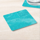 Blue Cuba Map Rechteckiger Pappuntersetzer (angewinkelt)