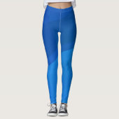Blue Cubes Geometric Leggings (Vorderseite)