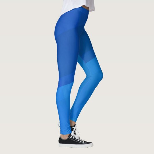 Blue Cubes Geometric Leggings (Rechts)