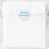 Blue Cupcake Birthday Sticker (Tasche)