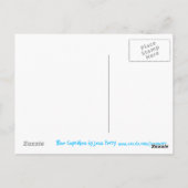 Blue Cupcakes 'cake lover' Postkarte (Rückseite)