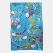 Blue Cupcakes Küchentücher (Vertikal)