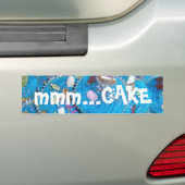 Blue Cupcakes 'mmm.. cake' Autoaufkleber (Auf Auto)