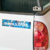 Blue Cupcakes 'mmm.. cake' Autoaufkleber (Auf Lkw)
