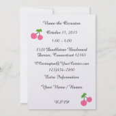 Blue Curacao Cocktail Einladung (Rückseite)