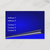 Blue Curl Page-Visitenkarte Visitenkarte (Rückseite)