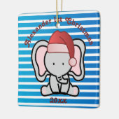 Blue Custom Baby Boy Name First Christmas 2022 Keramikornament (Links)