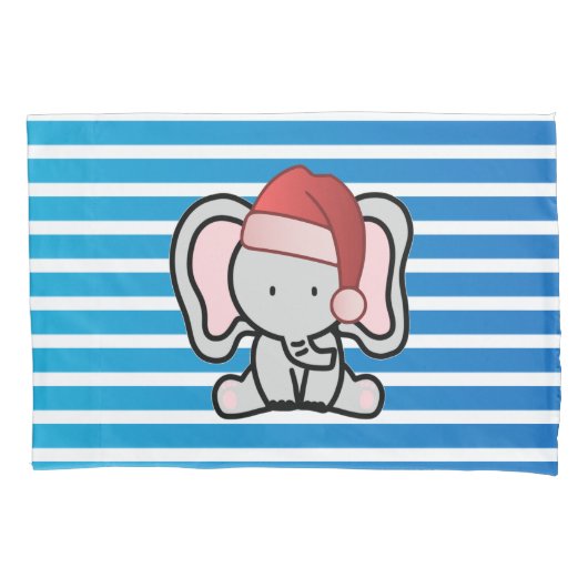 Blue Custom Baby Boy Name First Christmas 2022 Kissenbezug (Vorderseite)