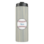 Blue Custom Baseball Thermal Coffee Tumbler Thermosbecher (Vorderseite)