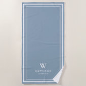 Blue Custom Beach Towel  Strandtuch (Vorderseite)