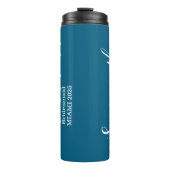 Blue Custom Bridesmaid Name Thermosbecher (Vorderseite)