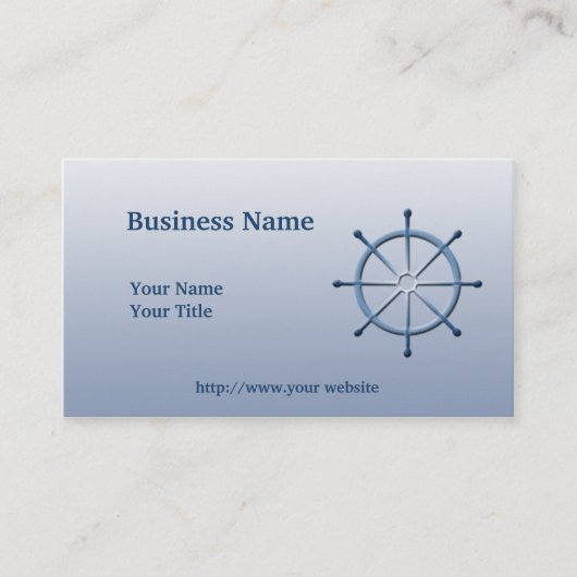 Blue Custom Business Card Visitenkarte (Vorderseite)