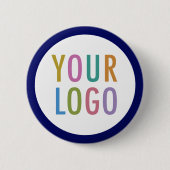 Blue Custom Button Back Button mit Logo No Minimum (Vorderseite)