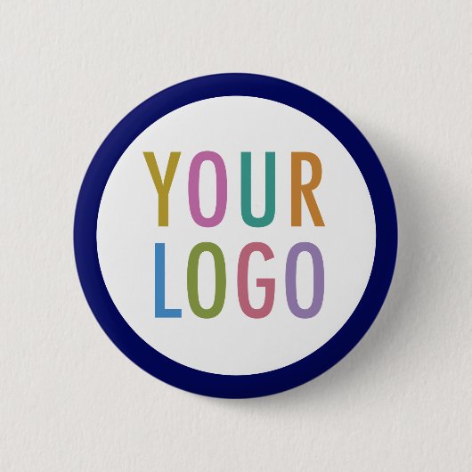 Blue Custom Button Back Button mit Logo No Minimum (Vorderseite)