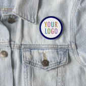 Blue Custom Button Back Button mit Logo No Minimum (Beispiel)