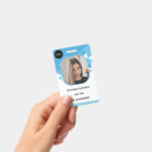 Blue Custom Employee, Personalisiert Ihre eigene I Ausweis (Handheld)