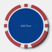 Blue Custom Erstellen Sie Ihren eigenen Text Pokerchips (Vorderseite)