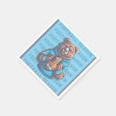 Blue Custom Football Paper Serviette (Ecke)