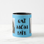 Blue Custom Foto Cat Mama Leben Muttertag Tasse (Zentrum)