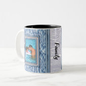 Blue Custom Foto Tasse Wrap (Vorderseite Links)